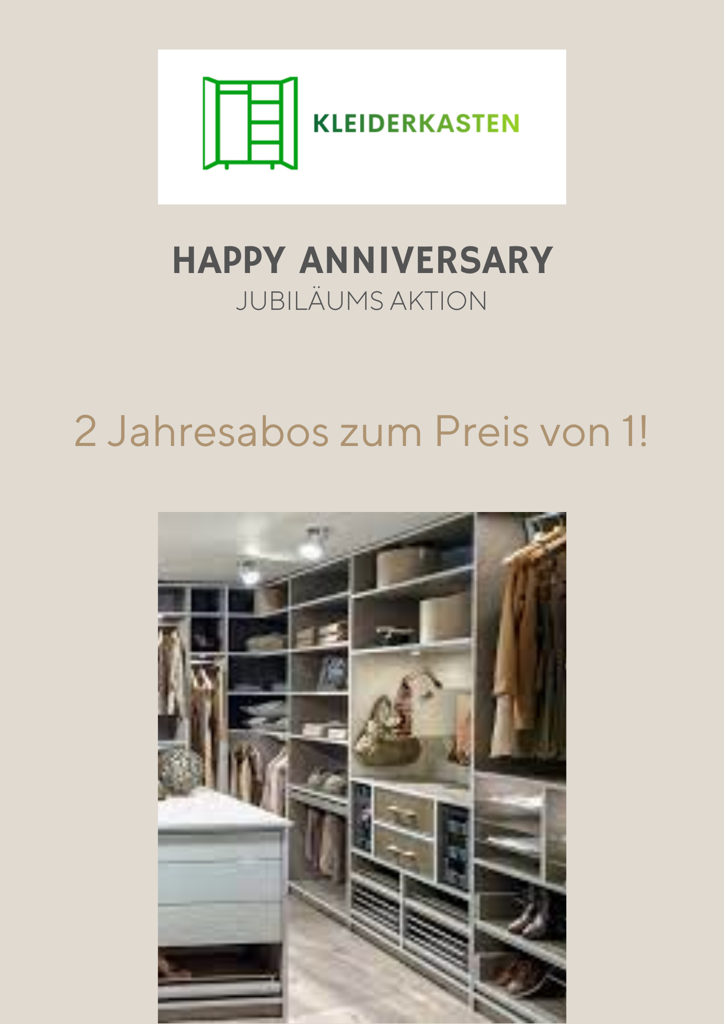 Jubiläums Kampagne